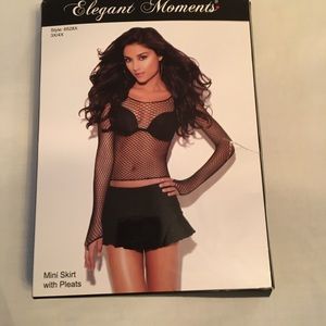 Elegant Moments Mini Skirt with Pleats